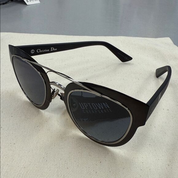 Dior Black and Silver Sunglasses - Picture 2 of 10